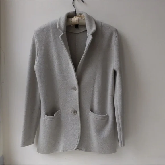 J. Crew Gray 100% Wool Blazer - Picture 2 of 5